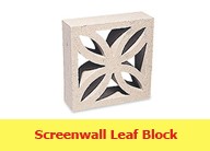 Screenwall Leaf Block